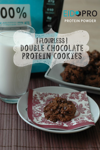 Flourless Double Chocolate Protein Cookies